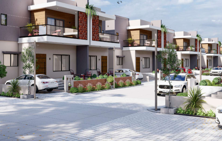 Nand Vihar 5 exterior, modern façade